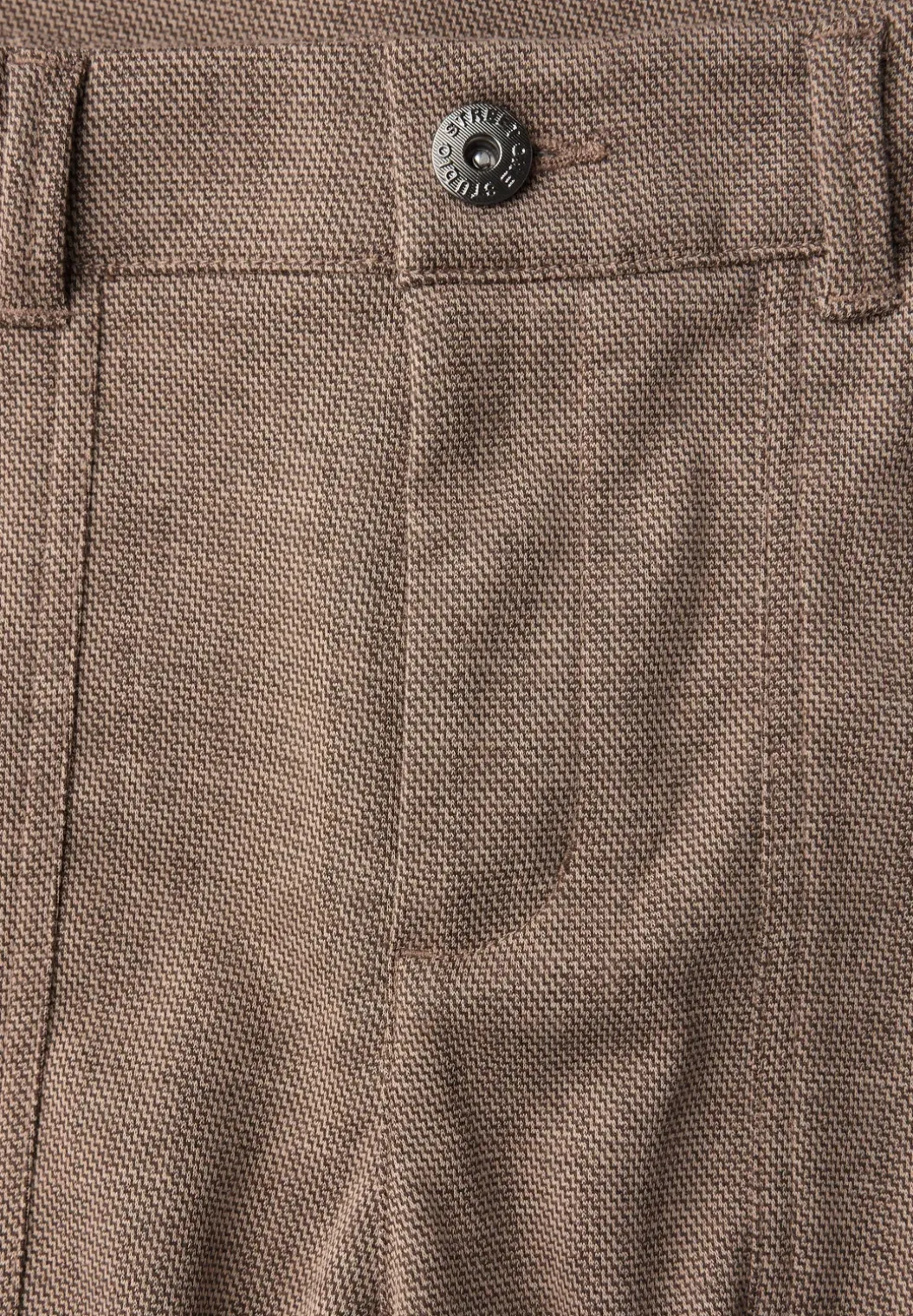 Gemêleerde broek met rechte leg