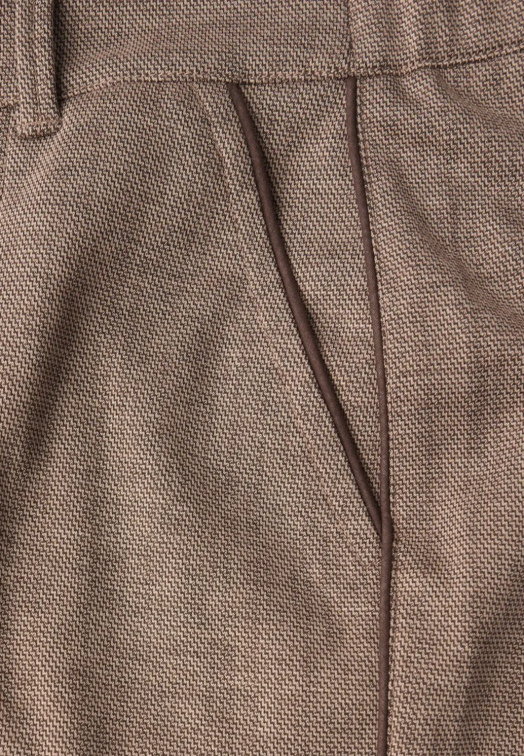 Gemêleerde broek met rechte leg