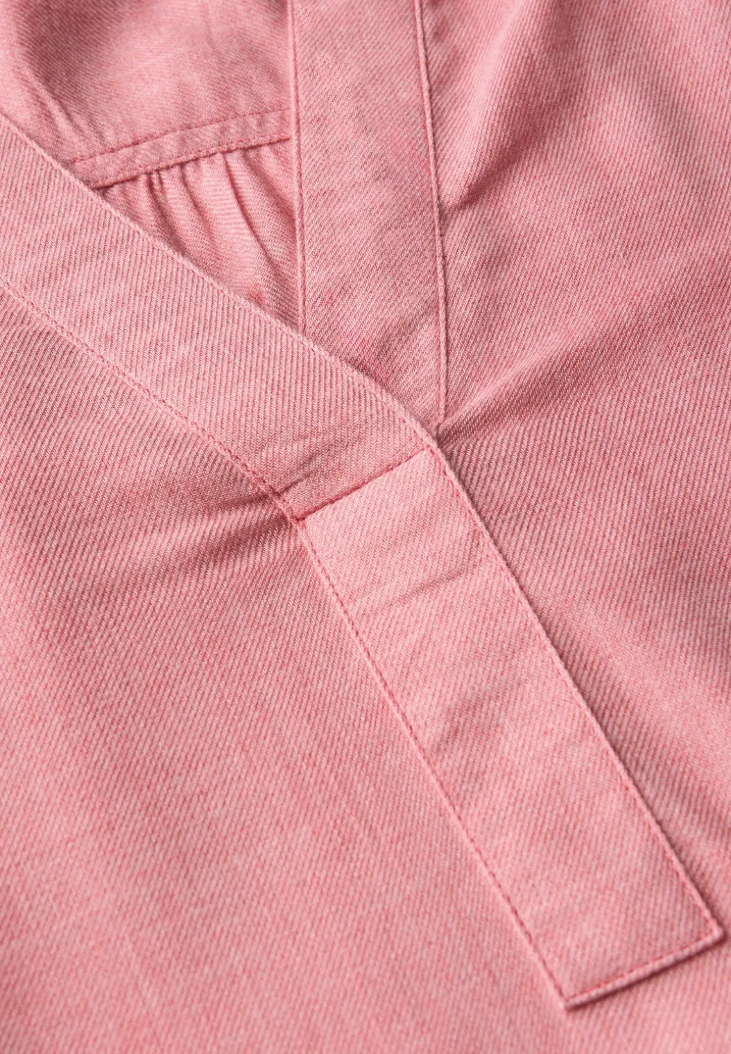 Gemêleerde tuniek met gespleten hals