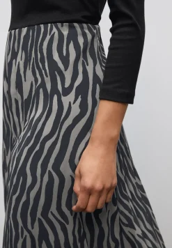 Geplooide chiffon jurk