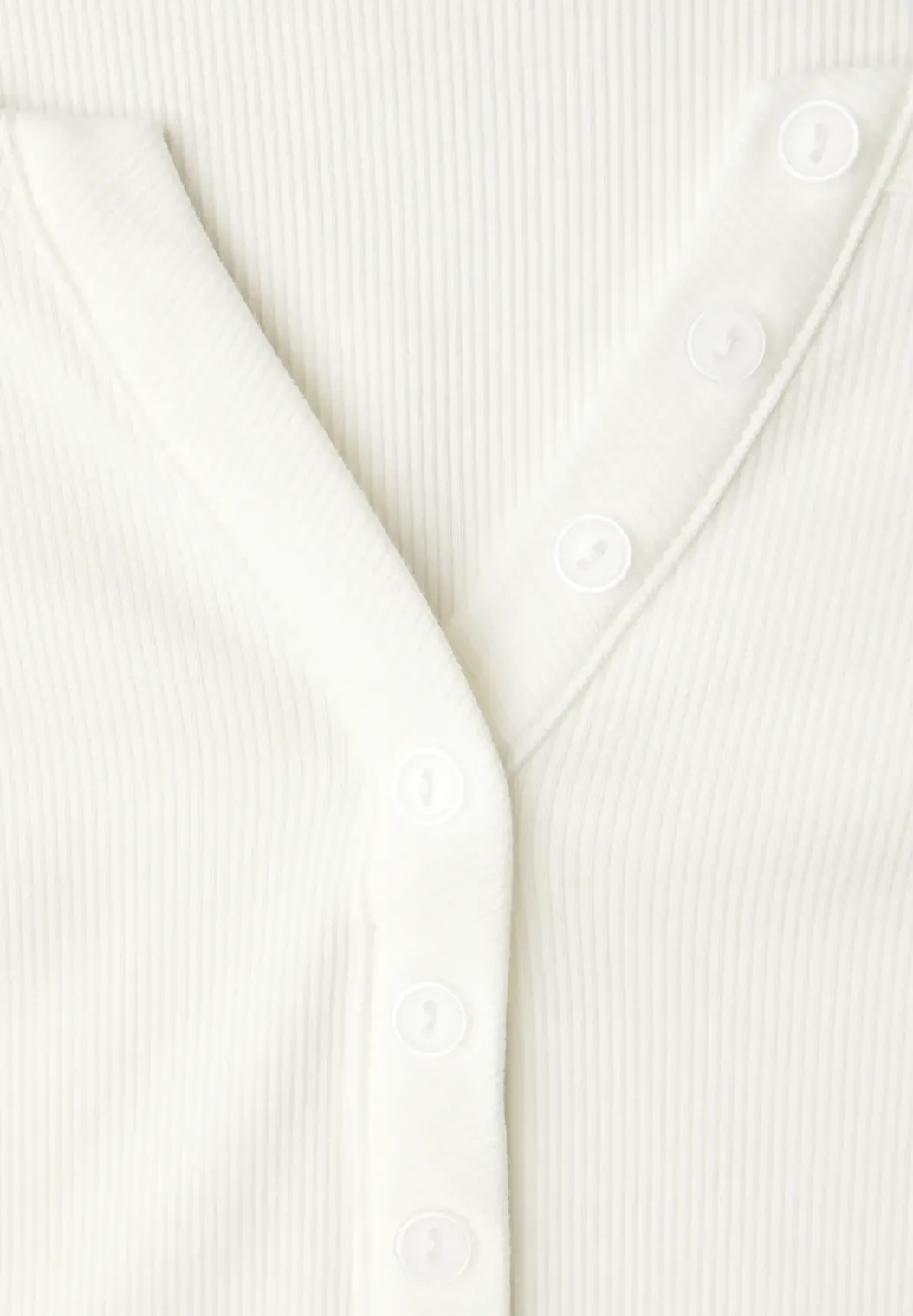 Geribd shirt met knopen