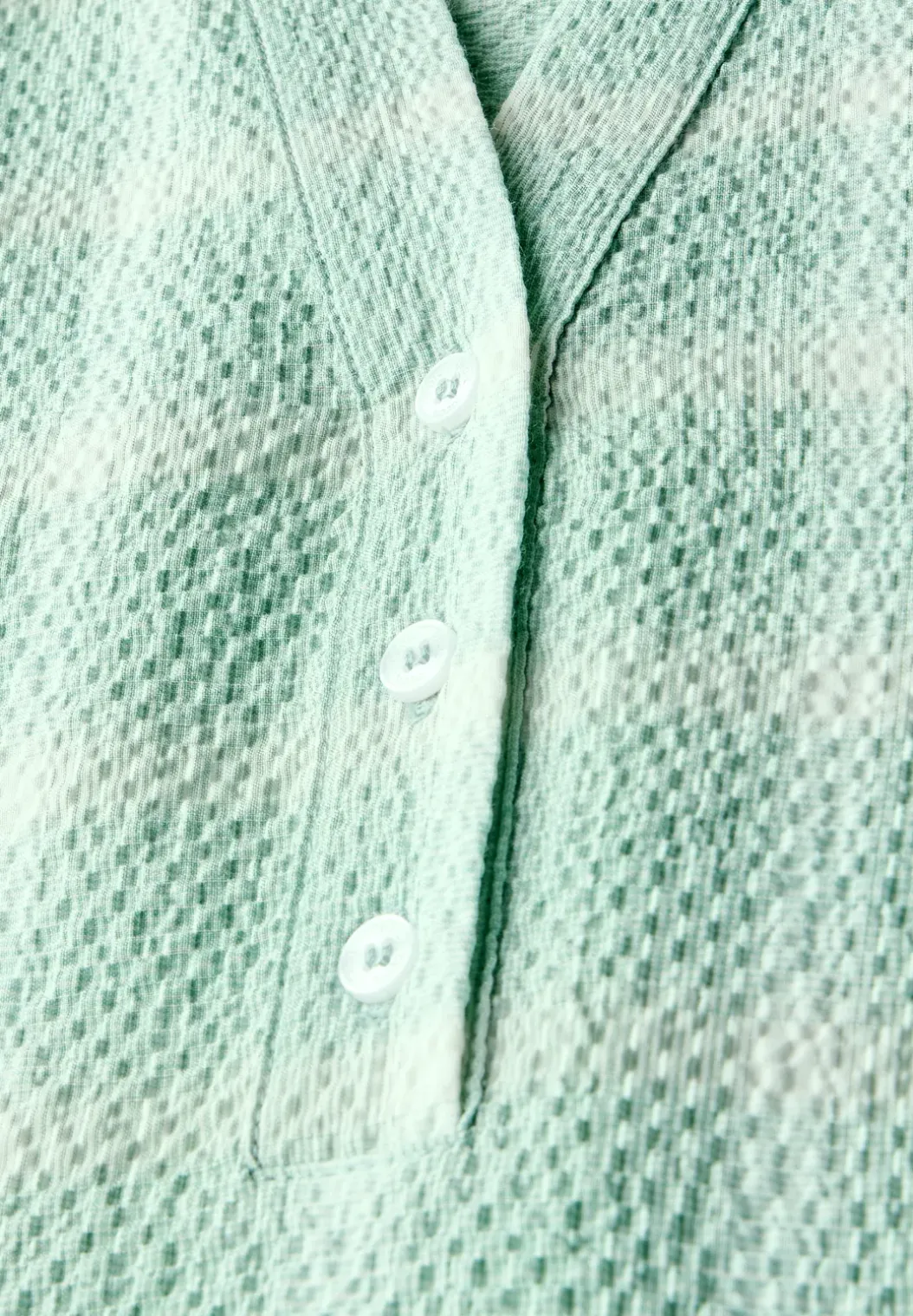 Geruite blouse met structuur