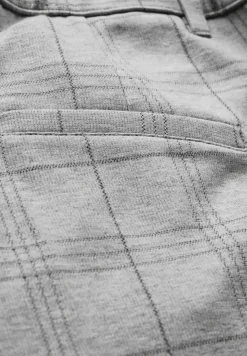 Geruite broek met rechte pijpen