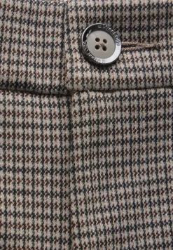 Geruite broek met wijde pijpen