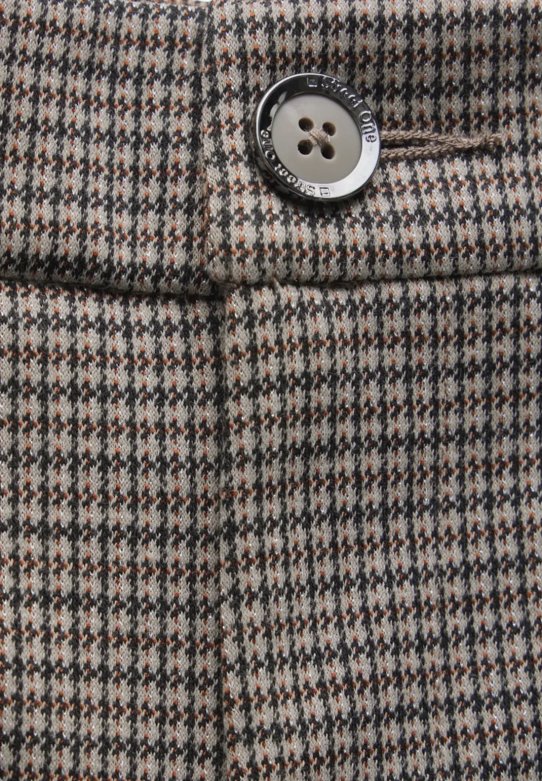 Geruite broek met wijde pijpen