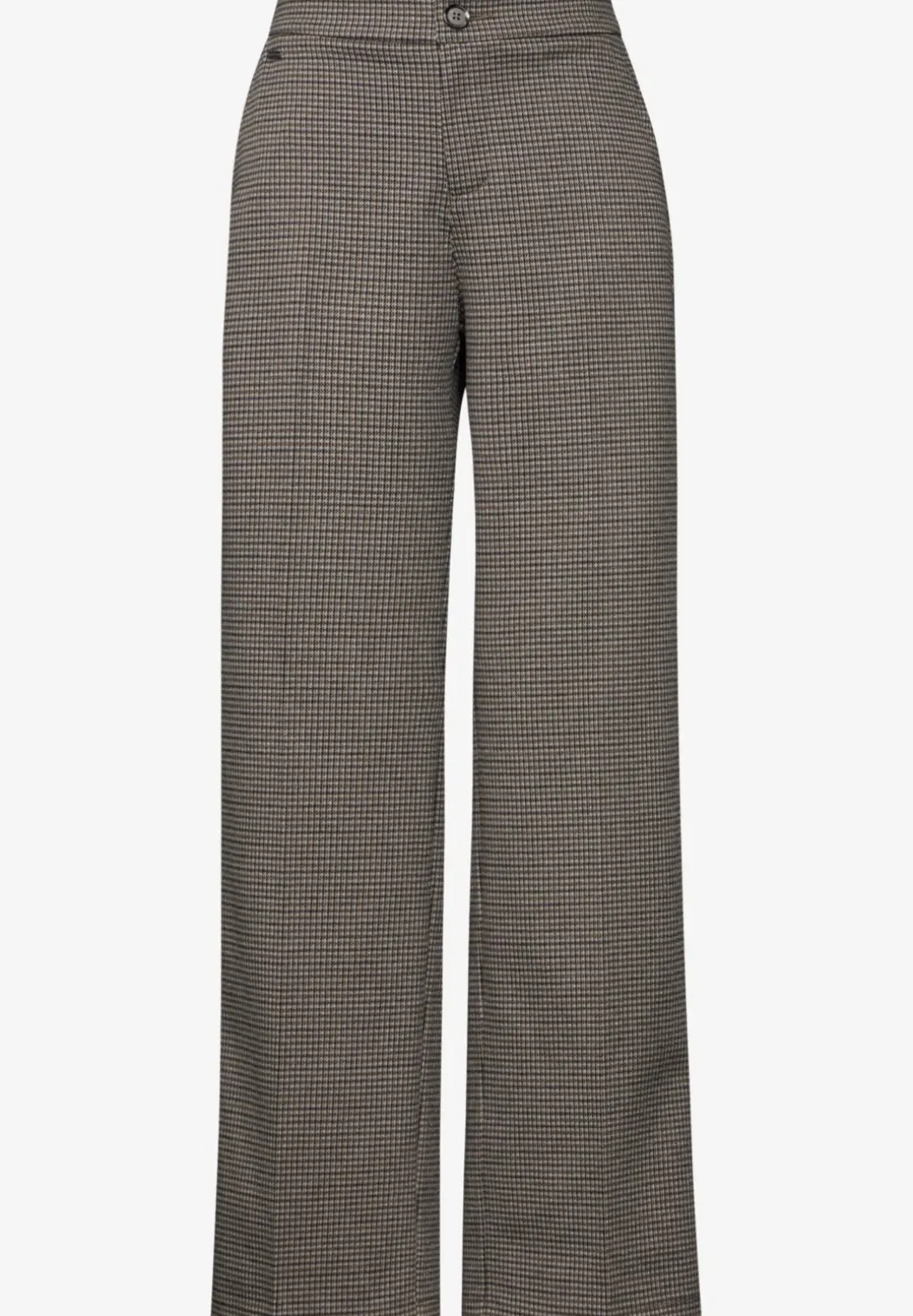 Geruite broek met wijde pijpen