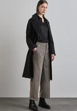 Geruite broek met wijde pijpen