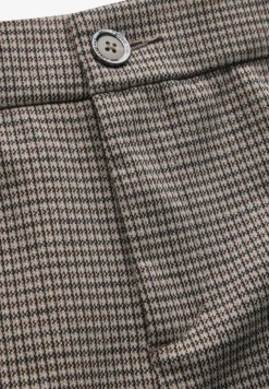 Geruite broek met wijde pijpen