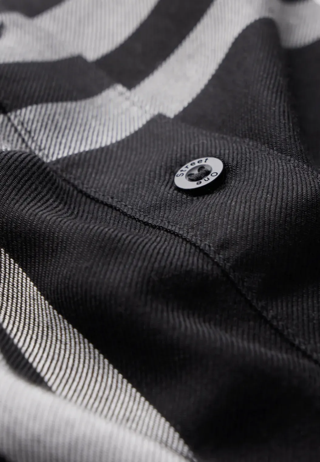 Geruite lange blouse