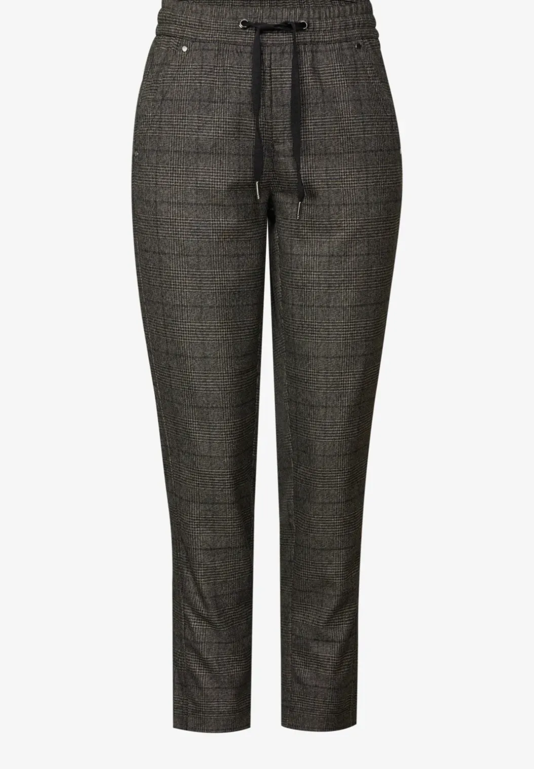 Geruite loose fit broek