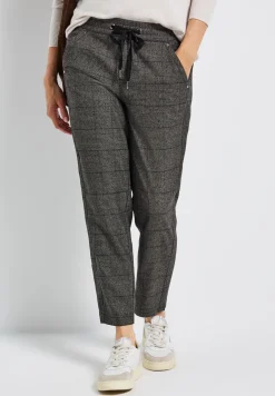 Geruite loose fit broek