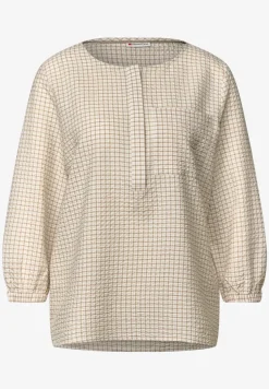 Geruite seersucker blouse