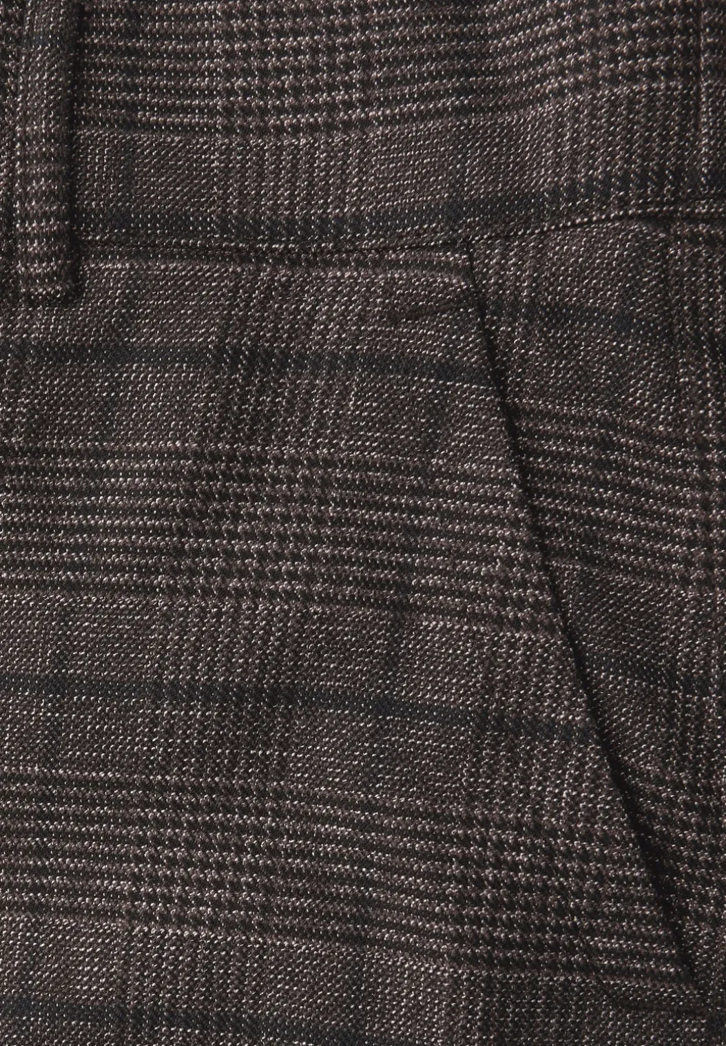 Geruite straight legs broek