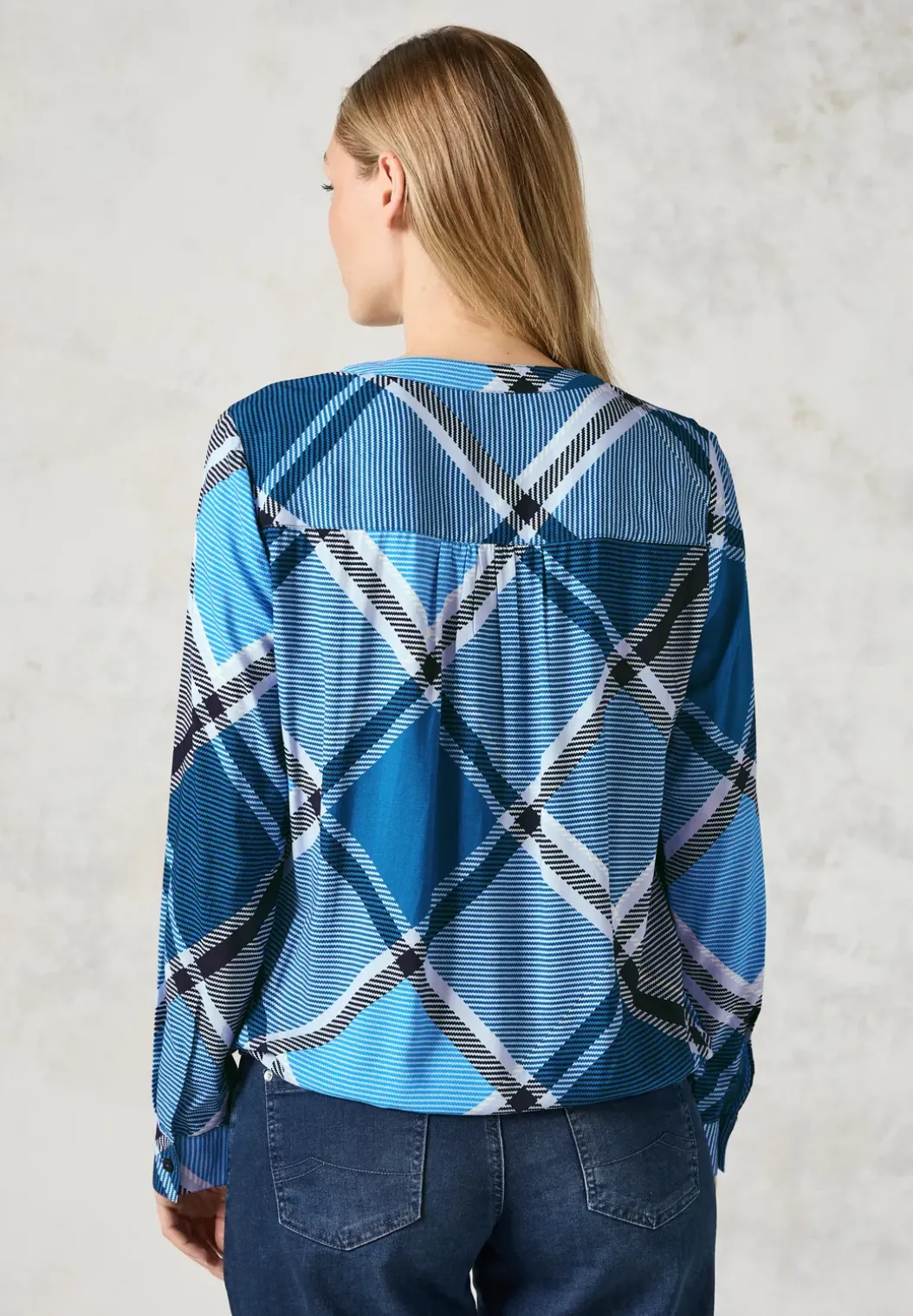 Geruite blouse