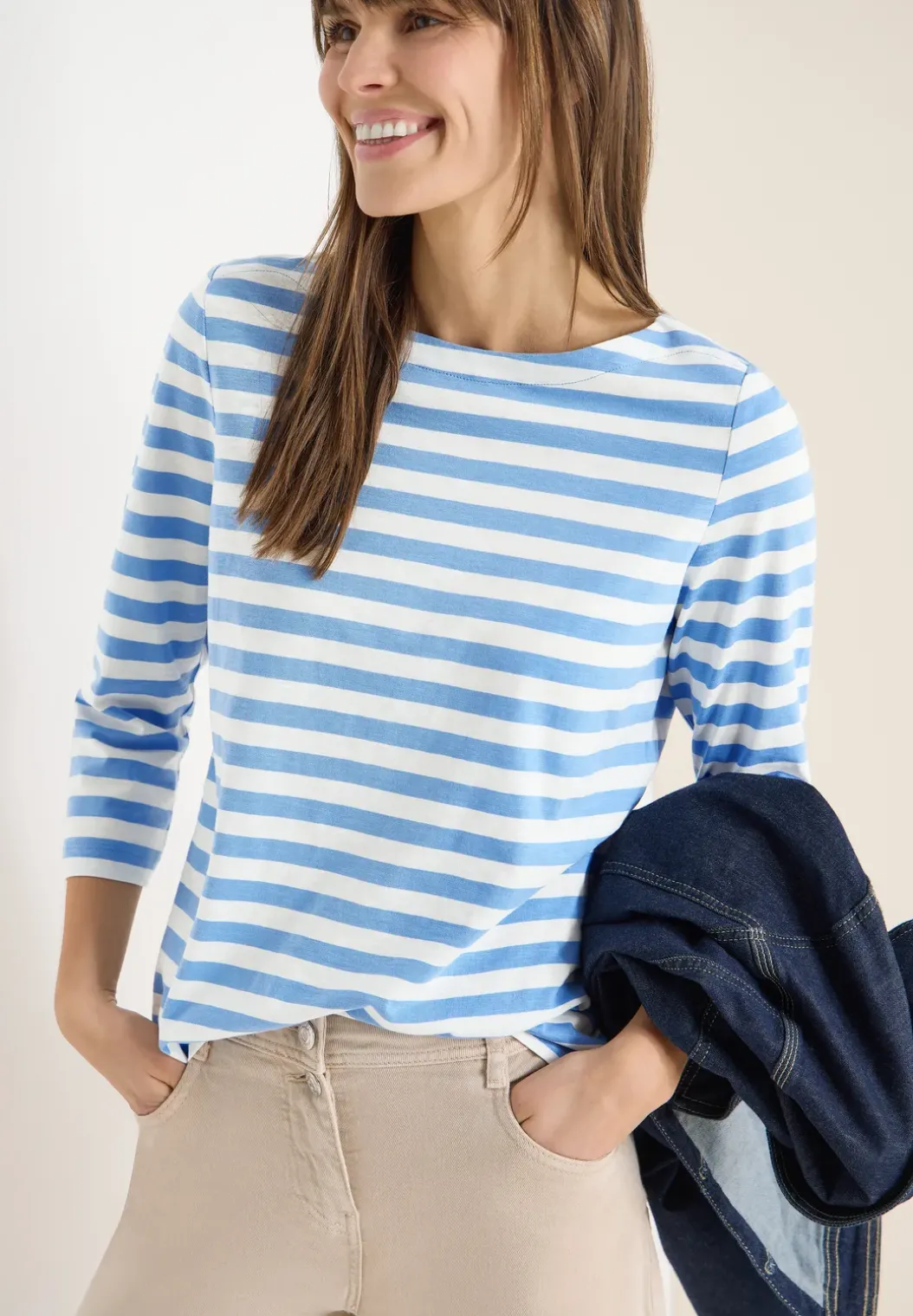 Gestreept basic shirt