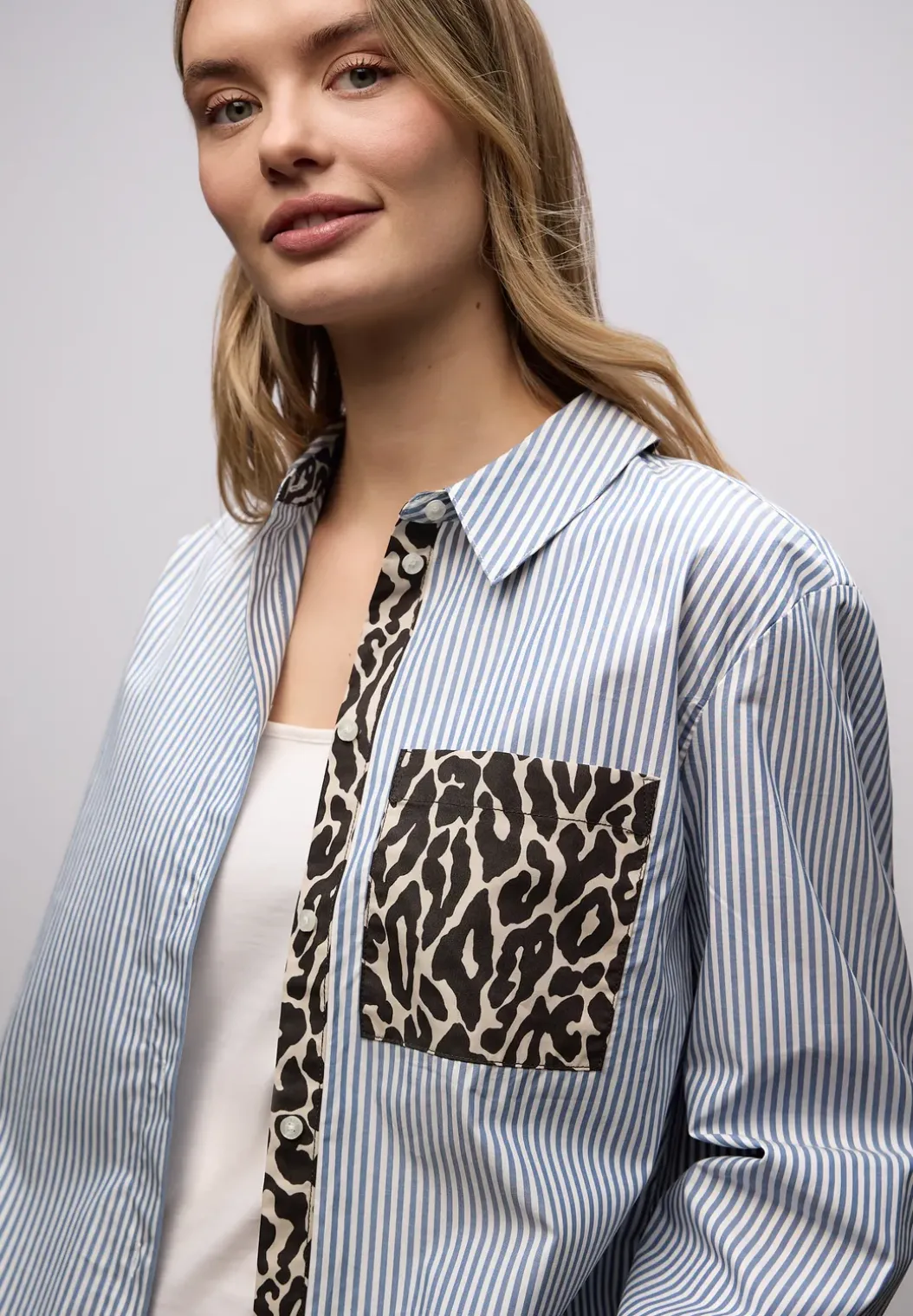 Gestreept overhemd blouse