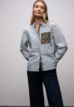 Gestreept overhemd blouse