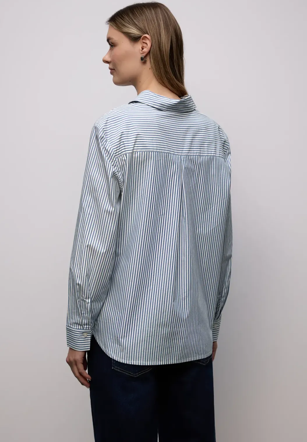 Gestreept overhemd blouse