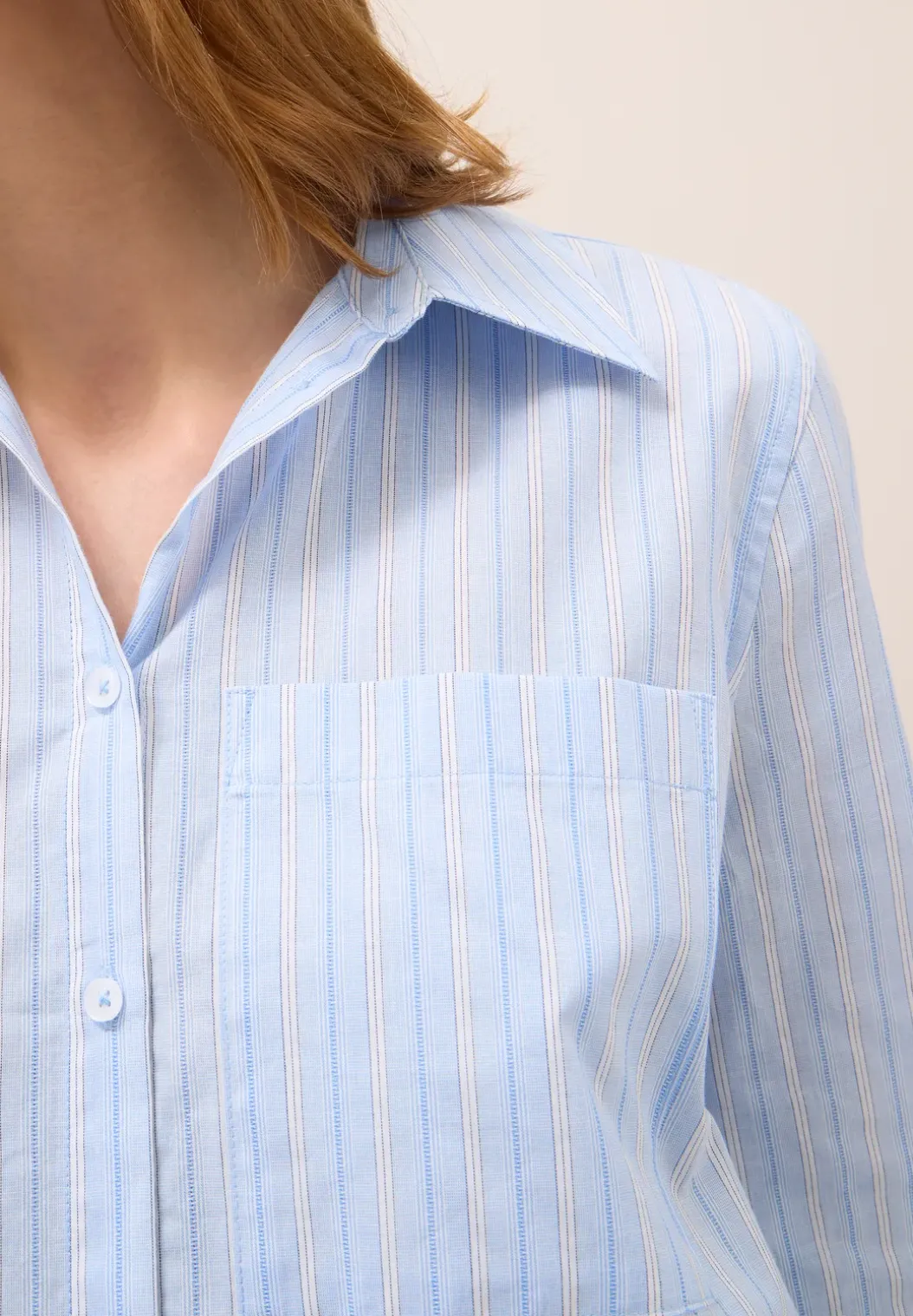 Gestreept overhemd blouse