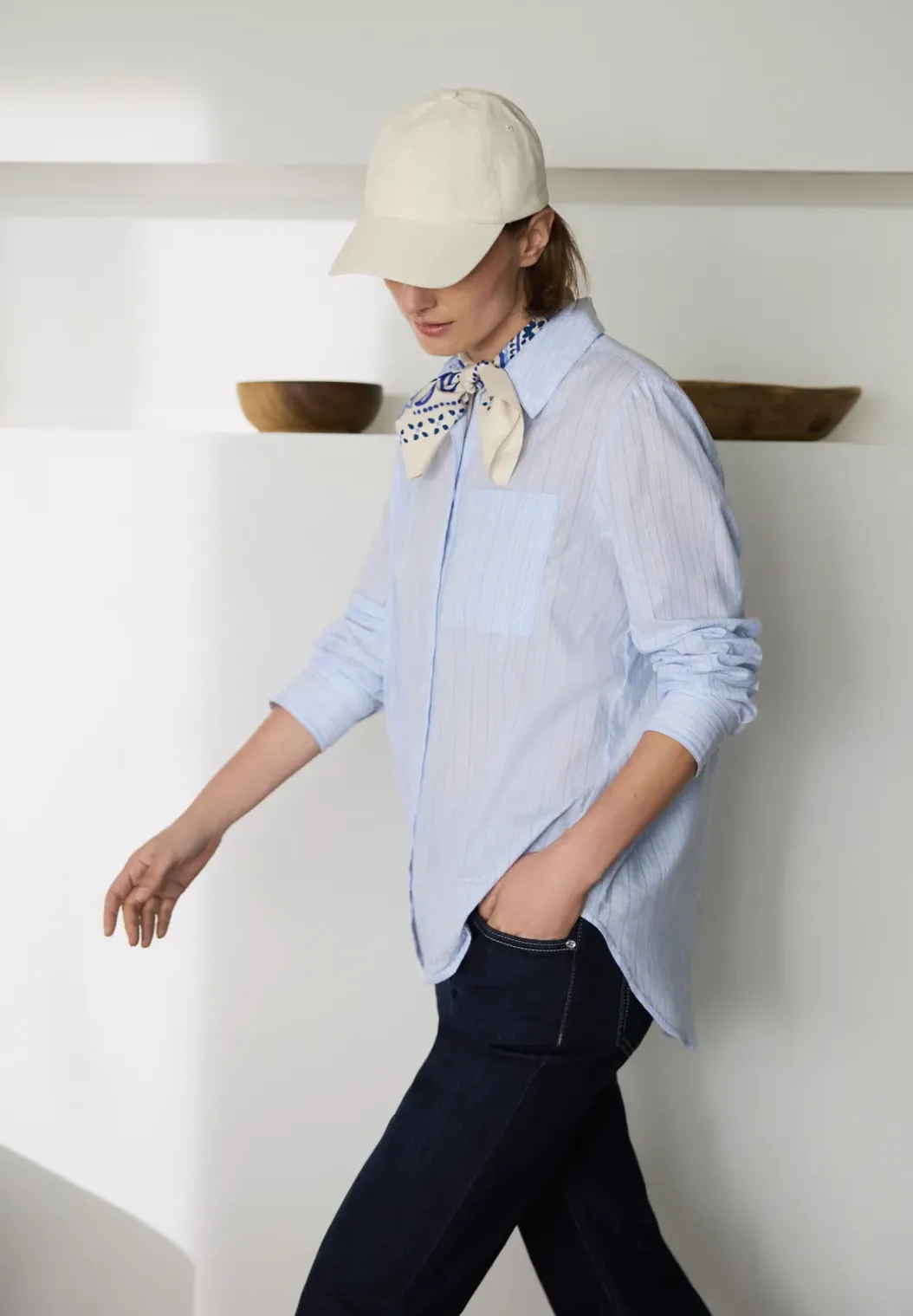 Gestreept overhemd blouse