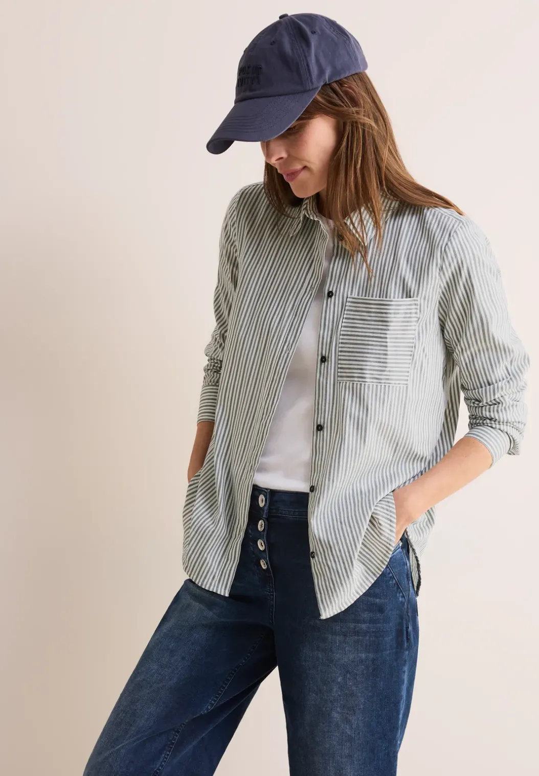 Gestreept overhemd blouse