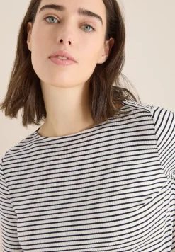 Gestreept shirt met lange mouwen