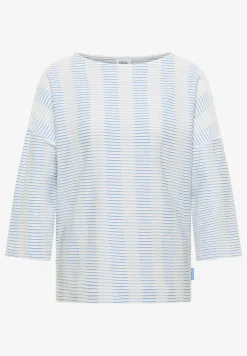 Gestreept shirt met structuur