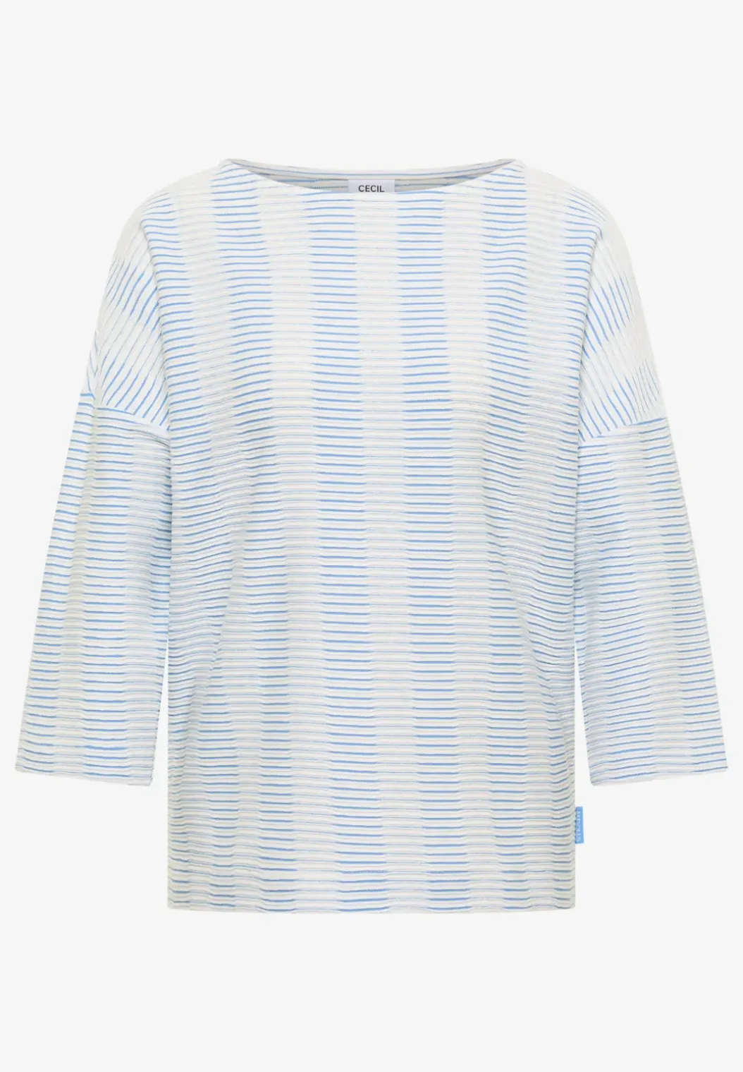 Gestreept shirt met structuur