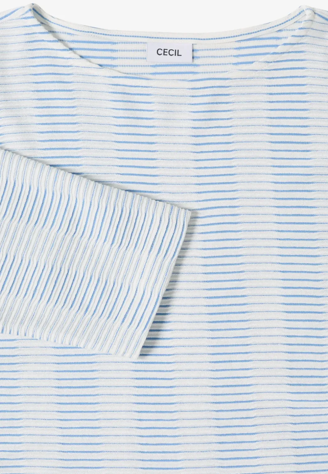 Gestreept shirt met structuur