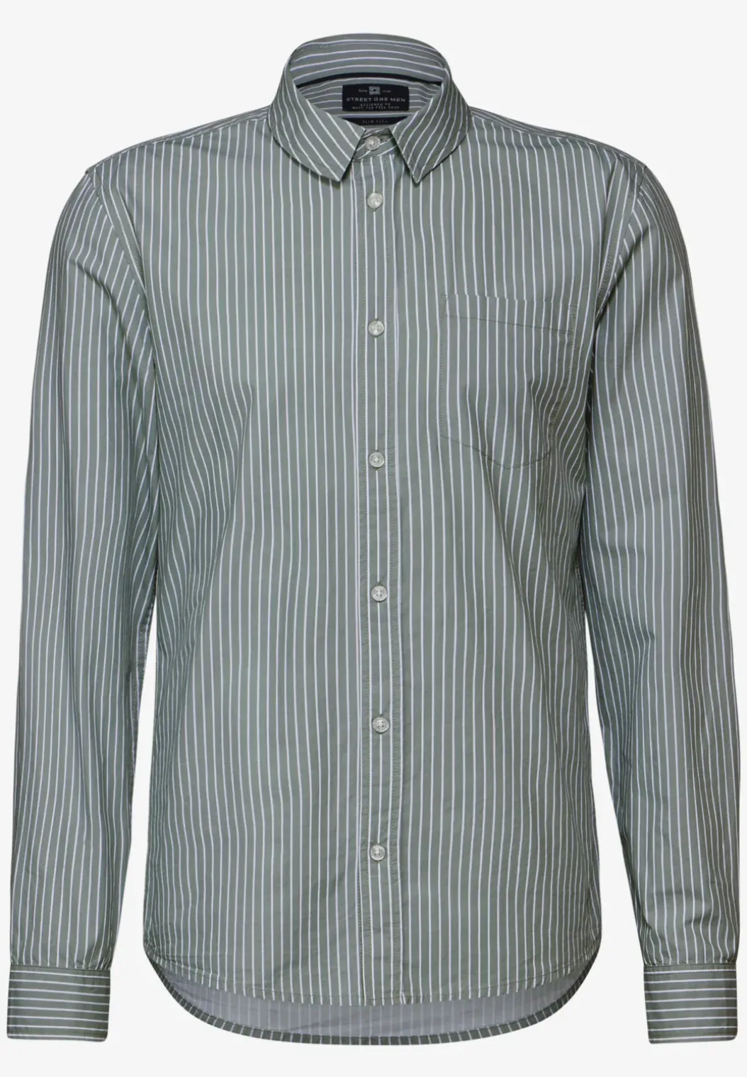 Gestreept slim fit overhemd