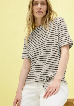 Gestreept ajour shirt
