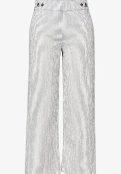 Gestreepte 7/8 broek Wide Legs