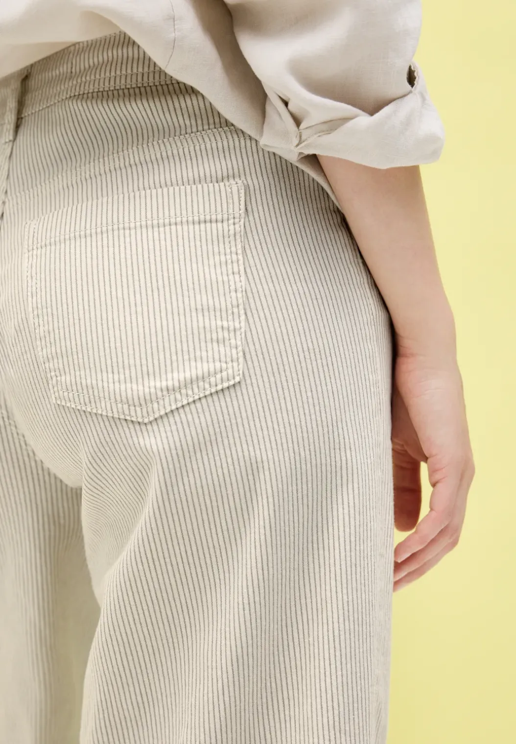 Gestreepte broek Wide Legs