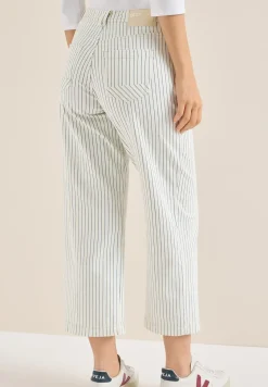 Gestreepte jeans met Wide Legs
