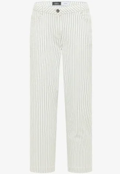 Gestreepte jeans met Wide Legs