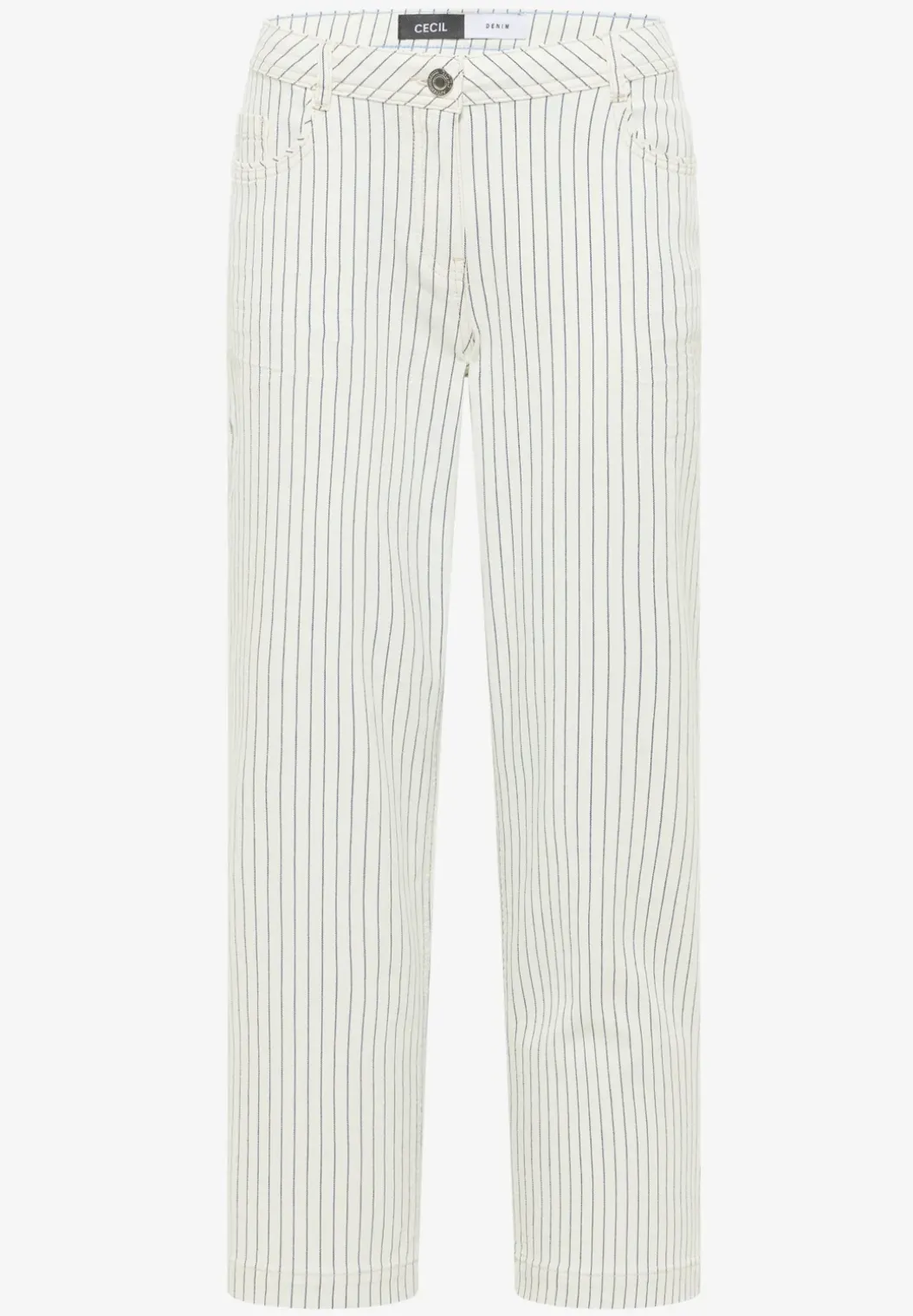 Gestreepte jeans met Wide Legs