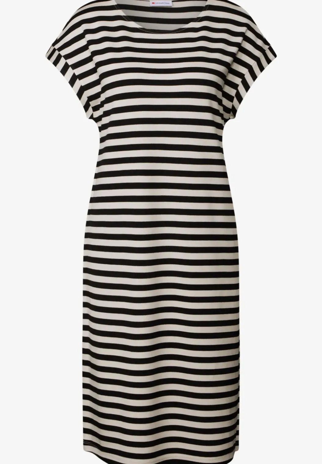 Gestreepte jersey jurk