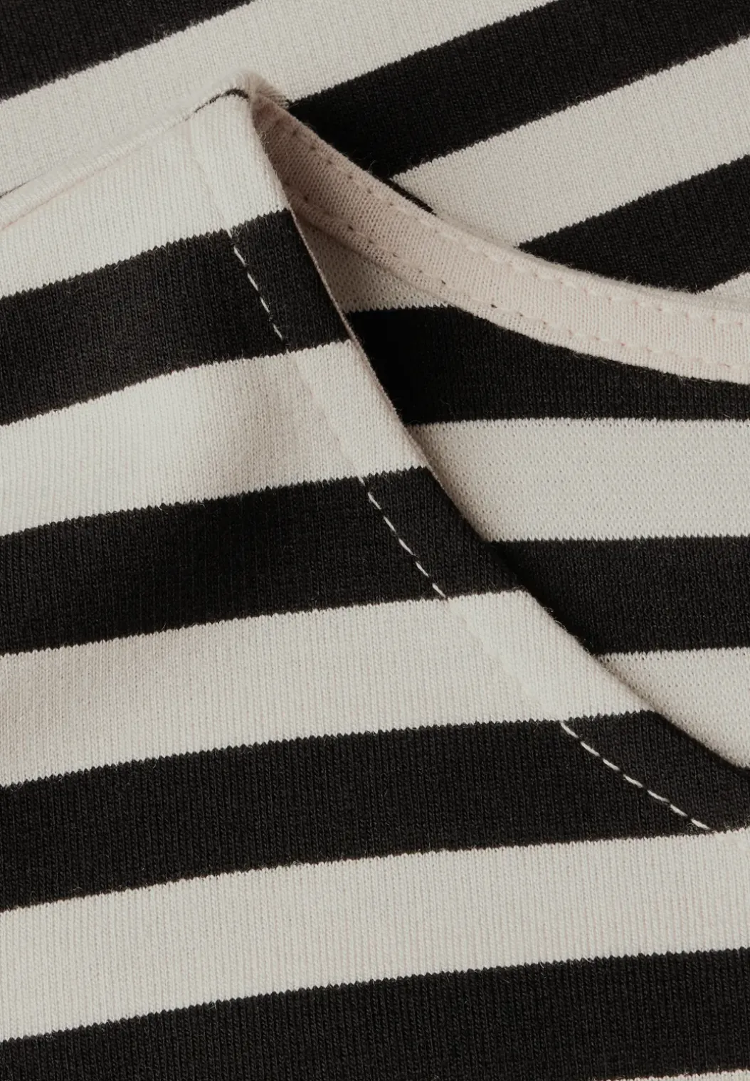 Gestreepte jersey jurk