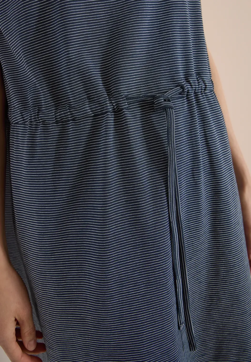 Gestreepte jersey jurk