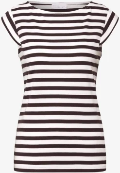 Gestreepte jersey top