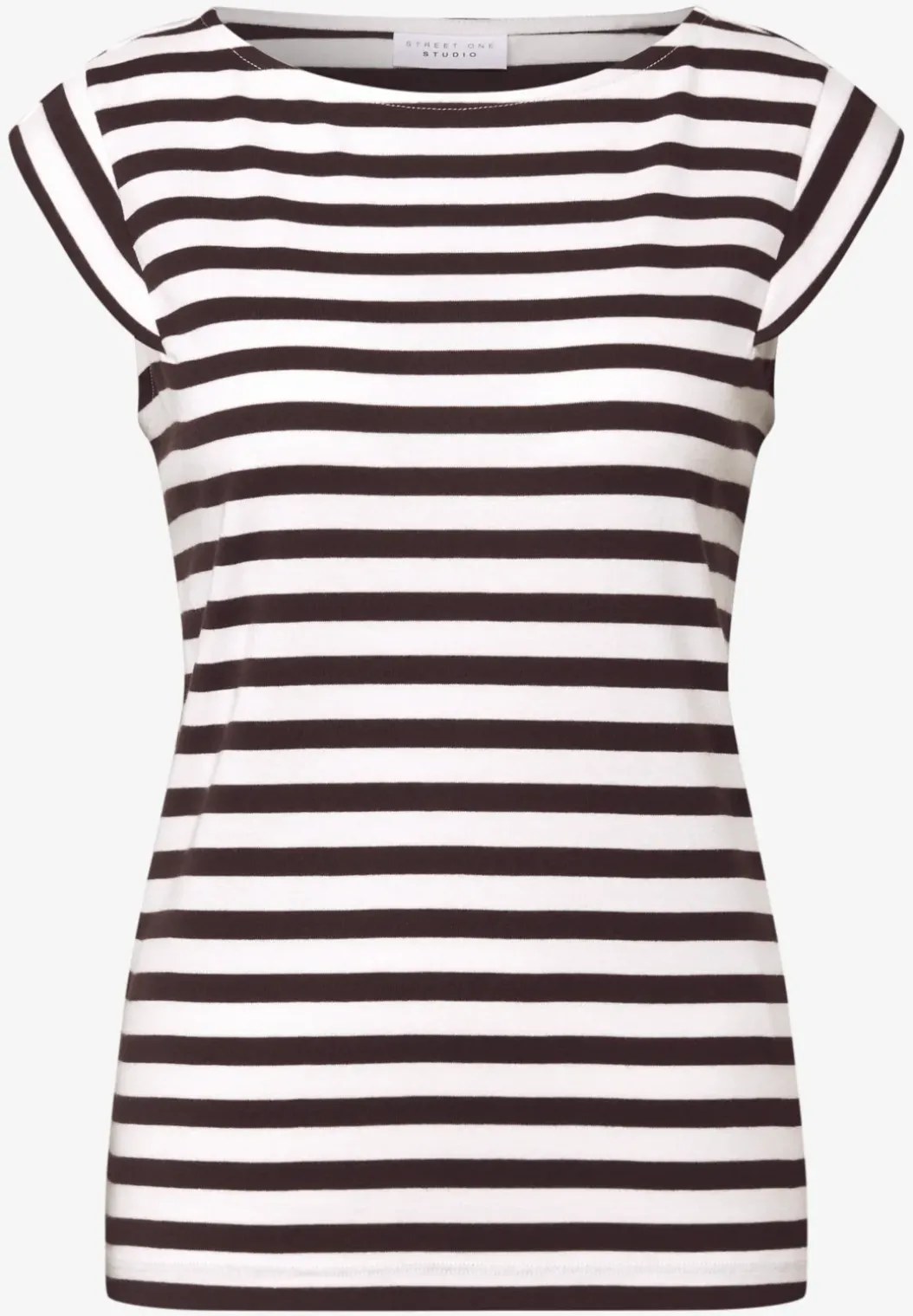 Gestreepte jersey top