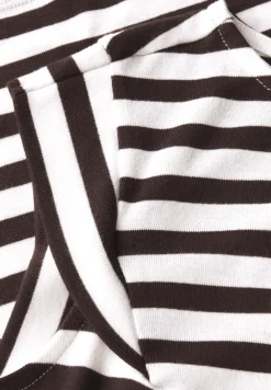 Gestreepte jersey top