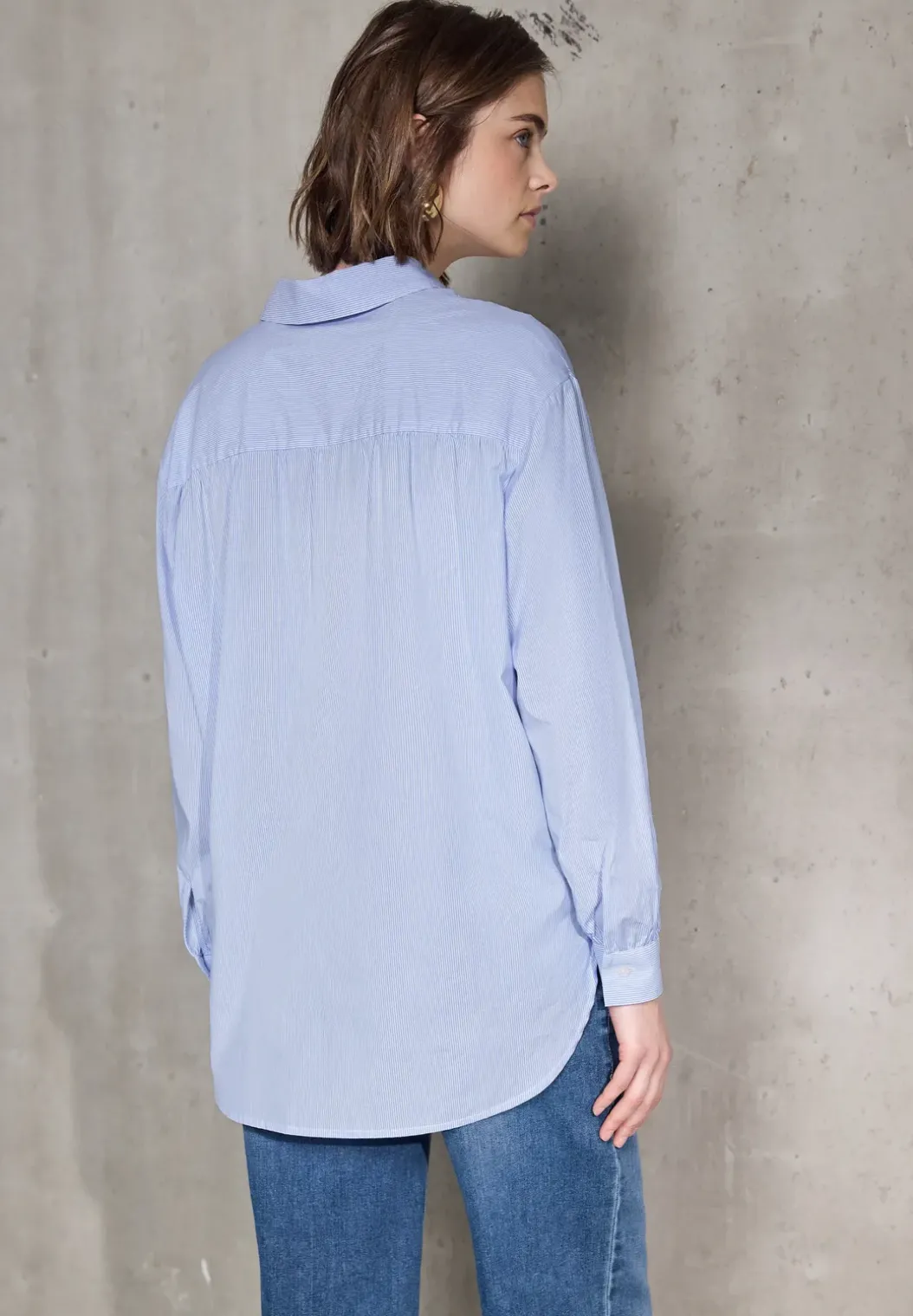 Gestreepte lange blouse