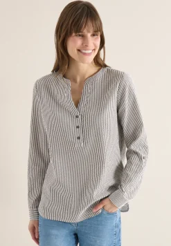 Gestreepte seersucker blouse