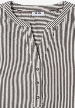 Gestreepte seersucker blouse