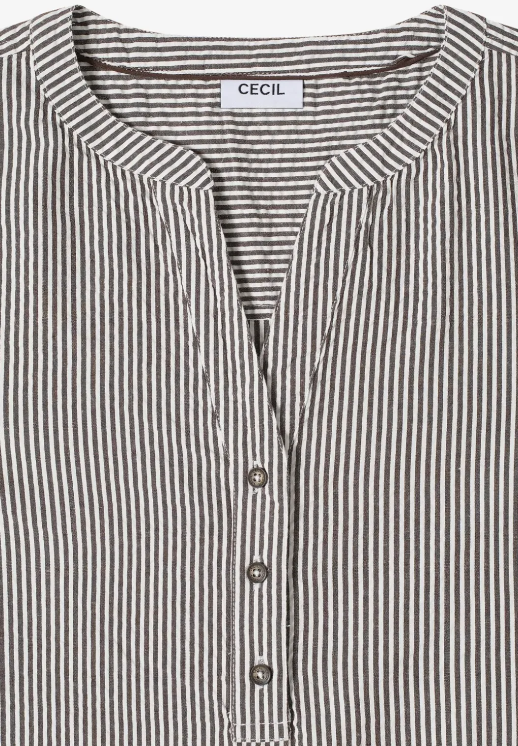 Gestreepte seersucker blouse