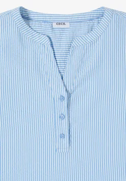 Gestreepte seersucker blouse