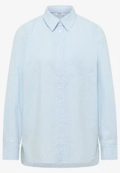 Gestreepte seersucker blouse