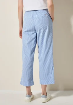 Gestreepte seersucker broek