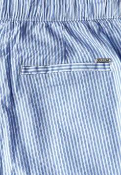 Gestreepte seersucker broek